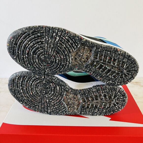 NIKE Dunk Low SE Black/Light Photo Blue/Active Pink/Mint Foam - US 7 - Picture 5 of 7